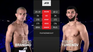 Диего Брандао vs. Биберт Туменов | Diego Brandao vs. Bibert Tumenov | ACA 136