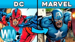 Top 10 SUPEREROI che la DC ha COPIATO dalla MARVEL!