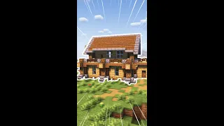 How to build a Minecraft Starter House #shorts