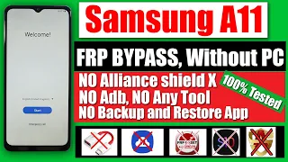 Samsung A11 FRP Bypass Android 11/12 Without Pc | New Method