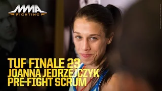 TUF 23 Finale: Joanna Jedrzeczyk Open Workout Scrum