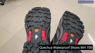 Quechua Men’s Hiking Shoes WATERPROOF MH100 - Grey