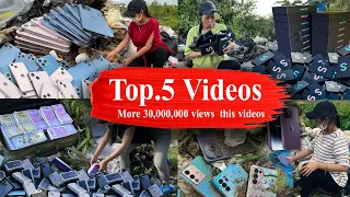 Top 5 Videos : i found New iPhone New Samsung Phone & a lot of Money on the Landfill