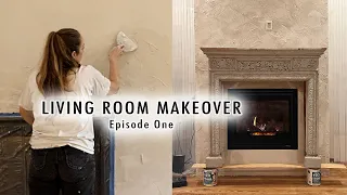 LIVING ROOM MAKEOVER Episode 1 *Restoring Our Vintage Mantle | XO, MaCenna