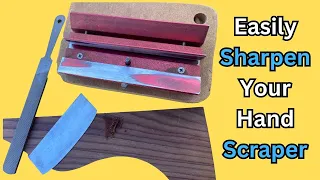 Easy Way To Sharpen Your Hand Scraper | David Schramm Luthier