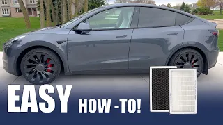 Tesla Model Y Cabin Filter Change - 2022 Tesla Model Y Performance Cabin Air Filter Change How-To