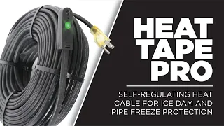 Heat Tape PRO Self-Regulating Heat Cable for Ice Dam and Pipe Freeze Protection