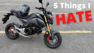 5 Things I Hate About My Honda GROM !!