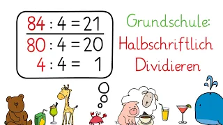 Halbschriftliches Dividieren - Klasse 3 Grundschule