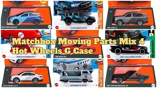 Hot Wheels 2024 G Case Highlights, Matchbox 2024 Moving Parts Mix 4