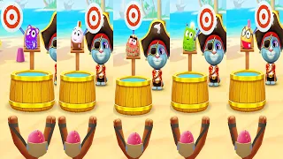 My Talking Tom 2 Learn Colors #2 - Sugar vs Dot vs Gus vs Squeak vs Flip