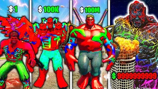 UPGRADE $1 TO $1,000,000,000 RED HULK IN GTA5