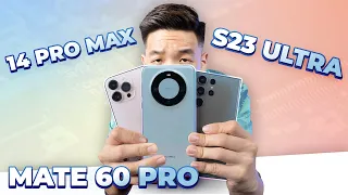 Camera Huawei Mate 60 Pro vs. 14 Pro Max vs. S23 Ultra: Khi Huawei không còn Leica