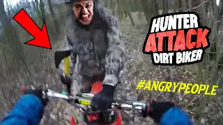 Stupid, Angry People Vs Motorcycles 2021 - Angry Man Attack Dirt Biker!