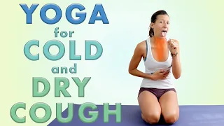 Yoga For Cold and Dry Cough 🤒 (medicinal yoga for flu)