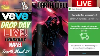 VeVe Drop Day LIVE - Darth Maul #1 Marvel Comics Blindbox NFT Drop! Good Luck!!