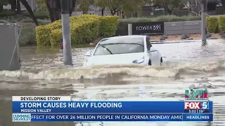 Storm Causes Heavy Flooding in Mission Valley
