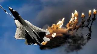 Just arrived! Ukraine's first F-16 squadron was destroyed by a Russian SU-57 at close range.
