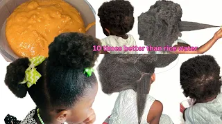 3 important ingredients her hair loves. Helps to stop breakage, moisturize and promote hair growth