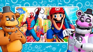 Freddy and Funtime Freddy REACT to SMG4: If Mario Was Spiderman