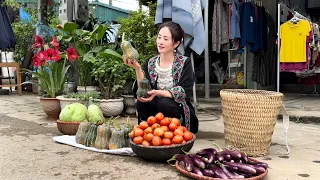 Going To The Market To Sell Tomatoes, Eggplant, Pumpkin, Cabbage, Vàng Hoa