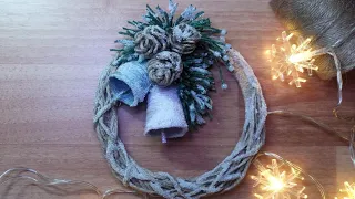 Jute festive decor / jutecraft / Jute filigree / jute decor / @ evadusheva