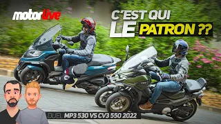 MP3 530 VS CV3 550 : c'est qui le patron ?? - MOTORLIVE