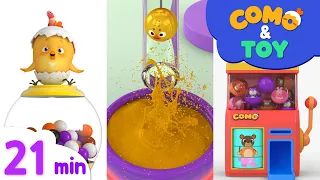 Como | Color paint mixing + More Episodes 21min | Learn colors and words | Como Kids TV