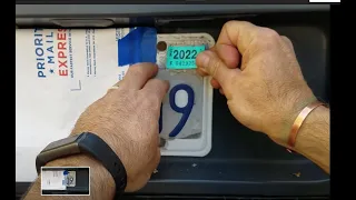 How to:LICENSE PLATES Renewal Sticker Install