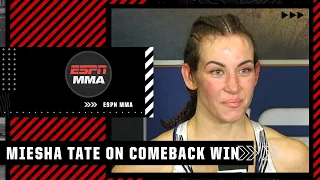 Miesha Tate on comeback win: 'I'm here to stay' | #UFCVegas31 | ESPN MMA