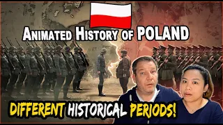 Animated History of Poland | Couple REACTION !