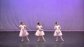 Pequenas Floristas - trio ballet clássico E.B.A - CIA NATHALIE CASTRO 2010