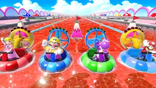 Mario Party Superstars Minigames - Peach vs Wario vs Yoshi vs Mario (Master CPU)