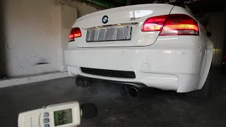 BMW M3 E92 with Supersprint exhaust cold start brutal sound!!!