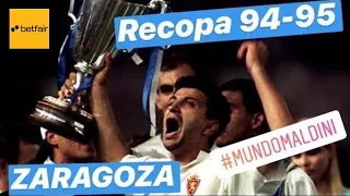 Zaragoza campeón. Todos los goles. Recopa 1994-95. #MundoMaldini