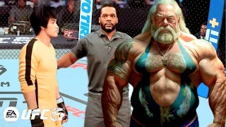 PS5| Bruce Lee vs. Tattooed Muscular Titan (EA Sports UFC 5)
