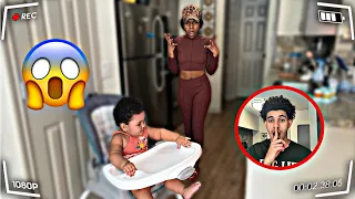 LEAVING OUR BABY HOME ALONE PRANK *SHE FREAKS OUT*