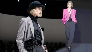 Emporio Armani fashion in Milan Fall Winter 2023/2024 | Clothes and accessories