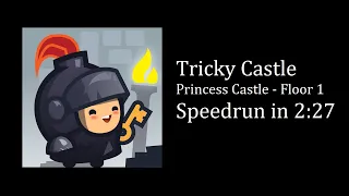 Tricky Castle - Princess Castle, Floor 1 Speedrun in 2:27.567 [EMU]