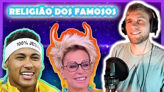 QUAL A RELIGIÃO DOS FAMOSOS BRASILEIROS? - 🇺🇸 GRINGO AMERICANO REAGINDO