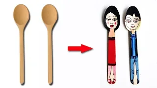 6 Easy Arts You can Draw on a Wooden Spoon | Best DIY Video | 1 Minute Crafts