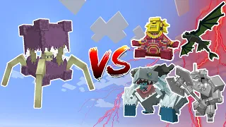 Mutant Shulker (MutantMore) VS Mowzie's Mobs - Mob Battles In Minecraft