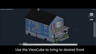 How to get 2D front elevations from AutoCAD 3D model