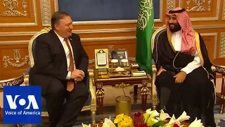 US Secretary of State Mike Pompeo meets with Saudi Crown Prince Mohammed bin Salman