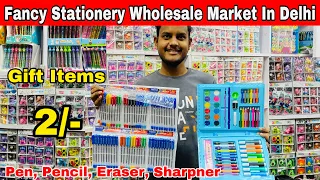 Cheapest Stationery | Pen, Pencil, Eraser, Colours | Sadar Bazar Wholesale Stationery Items Vlog446