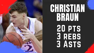 Christian Braun Highlights vs. UTEP | 12/7/21 | 20 Pts, 3 Rebs, 3 Asts