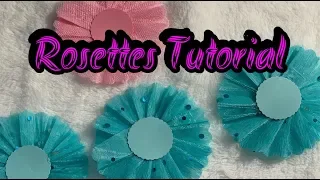 Rosettes with tulle and organza tutorial