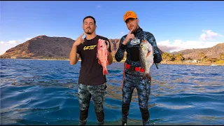 Finally Caught My First Mu! / Spearfishing Hawaii Catch n Cook VLOG