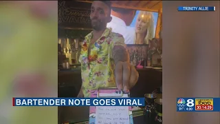 Bartender helps St. Pete woman avoid 'creep' with quick thinking message