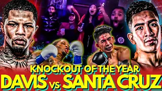 KNOCKOUT OF THE YEAR!? GERVONTA "Tank" DAVIS vs LEO SANTA CRUZ | Group Reaction